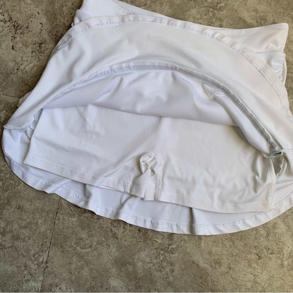 LOeuf Poche Tennis Skirt with Green Stripe Size Large - Picture 6 of 8